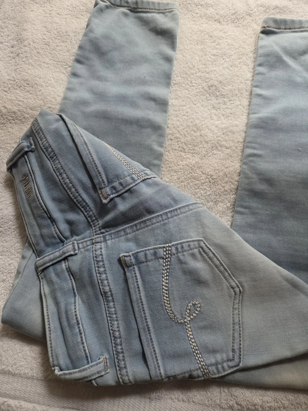 Justice Girls' Light Blue Skinny Denim Jeans Size 10 Slim